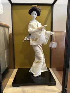 美品　日本人形　花嫁人形　昭和レトロ　置物　着物　和装　お祝い 花嫁衣裳 白無垢 綿帽子 日本人形 花嫁人形 昭和レトロ 置物 和装