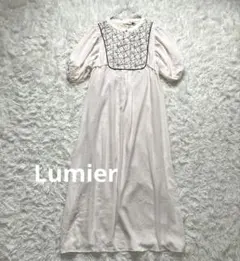 タグ付き✨ リュミエ Lumier フロント刺繍 バルーンスリーブ ワンピースのサムネイル