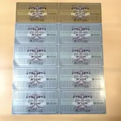 最新　ゼビオ株主優待　20%割引2枚、10%割引8枚　割引券