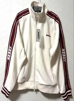 ✨新品タグ付き!!✨韓国ブランドNERDYロゴ袖トラックジャケットM人気配色♪のサムネイル