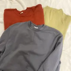 M XL グレー スリット入り長袖トップス　まとめ売り　ミラオーウェン　GU