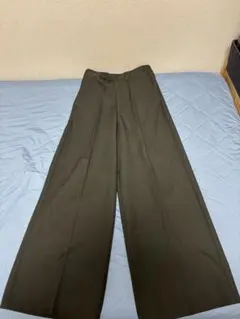 【CLEL】バックブラッシュドTR フレアスラックス XS