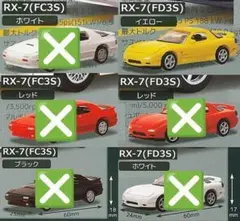 マツダ FD3S RX-7 黄 1/72 Cカークラフト FC3S・FD3S 編