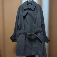 tumugu ツムグ ロングコート ウール リネン オーバーサイズ - メルカリ