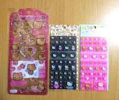 ハローキティ ドロップジュエリーシール&タイルシール 3枚セット