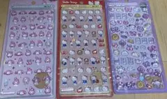 【新品・未開封】サンリオ等 ボンボンドロップ シール ミニ 3点セット