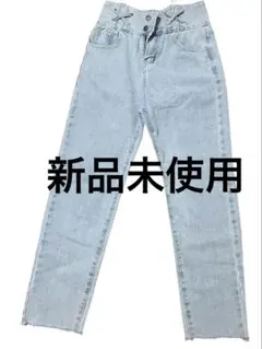 ハイウエスト　スキニー　ジーンズ ライトブルー　ジーパン　SHEENA