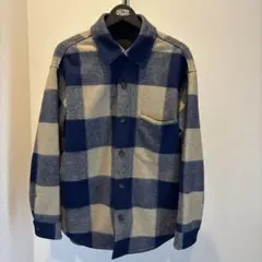 UNIQLO チェック柄 ウールジャケット シャツジャケット