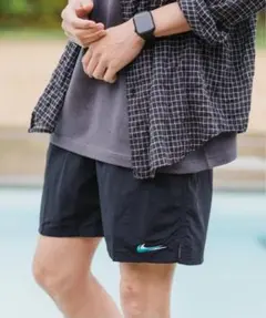 EDIFICE NIKE SWIM 別注　スウォッシュ ボレーショーツ　Mのサムネイル
