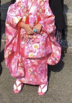 七五三　3歳着物　女の子　ピンクのサムネイル
