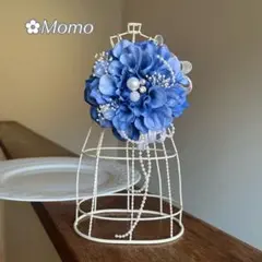 ❁アンティークブルー❁.*・゜コサージュハンドメイド2way卒業式入学式