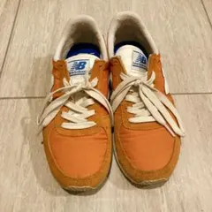 new balance スニーカー オレンジ/ブルー 23.5