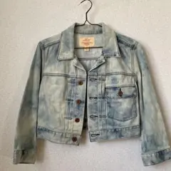【美品】Levi's リーバイス ブリーチ　ショート丈　デニムジャケット　M