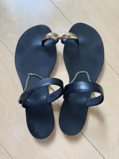 Le Talon GRISE リングサンダル ブラック