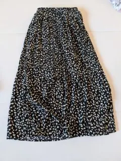 フィフス　レオパードプリーツスカート　ロングスカート