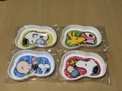 【未使用・電子レンジOK】サーティワン スヌーピー ハッピープレート 4枚セット