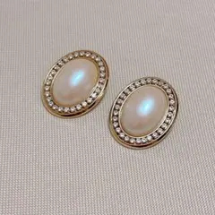 【匿名配送】　昭和レトロ　パールイヤリング