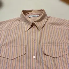 ZARA ピンクストライプ 長袖シャツ