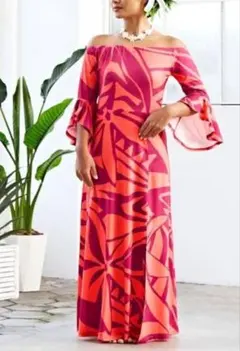 フラダンス・ハワイ柄ドレス お値下げしました!