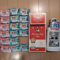 入浴剤、石鹸、洗口液、フロスセット