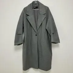 ZARA ザラ　グレー　チェスター　コート　L