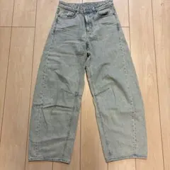 GU バレルレッグデニムパンツ