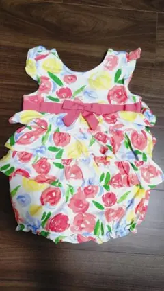 Gymboree 花柄 フリル ロンパース NB