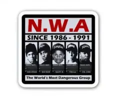 N.W.A 防水ステッカー コンプトン ギャングスタラップ アメリカン雑貨