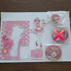 カラフルピーチ のあ 缶バッチ アクスタ 制服ハロウィン