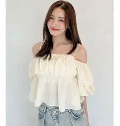新品 Darich ダーリッチ ティアードコットンレースベアトップス