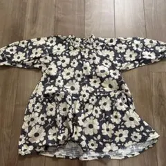 花柄 七分袖 ワンピース サイズ100