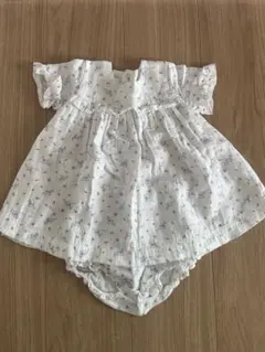Petit Bateau 花柄ワンピース 12m