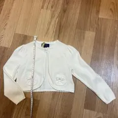 ラルフローレン　3T アイボリー　ホワイト　ボレロ 100