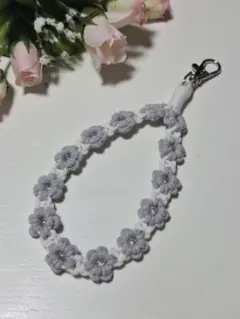 マクラメ　ハンドメイドストラップ