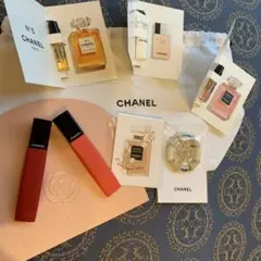 CHANEL シャネル 香水 サンプル リップ ピンブローチ ノベルティ セット