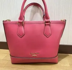 サマンサタバサ　2way ハンドバッグ　ショルダーバッグ　ピンク