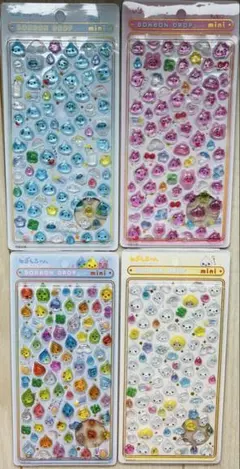 【4枚セット♡】ボンボンドロップシール　しずくちゃん mini①