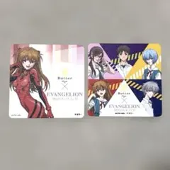 完全非売品/激レア】エヴァンゲリオン Butterコラボ限定コースター 3種