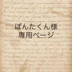 ぽんたくん様　専用ページ