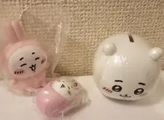 【未開封】ちいかわセット 貯金箱 ソフビ おくるみマスコットチャーム