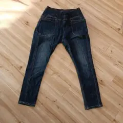 Cafetty デニムパンツ ウエストゴム 紐付き