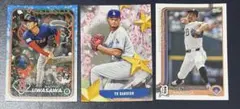 MLB Topps カード 3枚セット 上沢直之 ダルビッシュ 前田健太