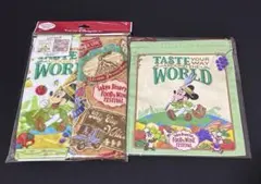 【未使用】ディズニー　フード&ワインフェスティバル　ミニタオルときんちゃくセット
