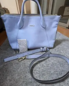 FURLA 2way ショルダーバッグ ライトブルーのサムネイル