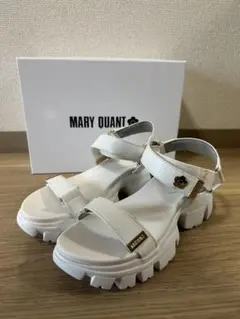 MARY QUANT ホワイト サンダル Lサイズのサムネイル