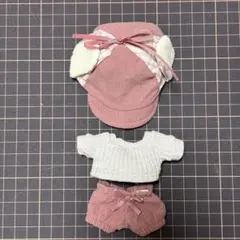 いつぬいおきがえシリーズ あったかフライトキャップセット ピンク