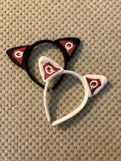 富士急ハイランド　カチューシャ　黒白セット