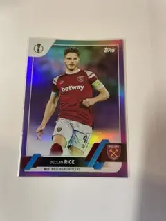 デクラン ライス Topps Merlin 直筆サイン レア！ デクラン・ライス 直筆サインカード 99枚限定アーセナル Declan