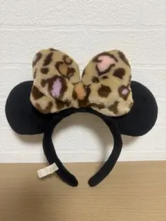 週末セール！東京ディズニーリゾートヒョウ柄カチューシャ ミニーちゃんミニーマウス