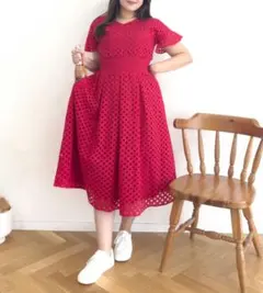 CINEMATIQ シネマティック 2wayアイレットレースワンピ 元鈴木さん